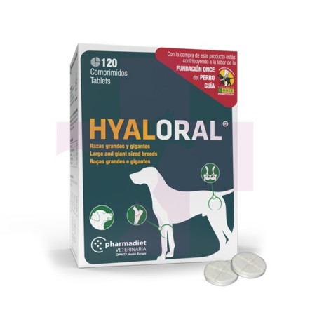 HYALORAL RAZAS GRANDES Y GIGANTES, 120 COMPRIMIDOS