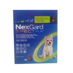 NEXGARD SPECTRA PERROS 7,5-15KG, 1 COMPRIMIDO