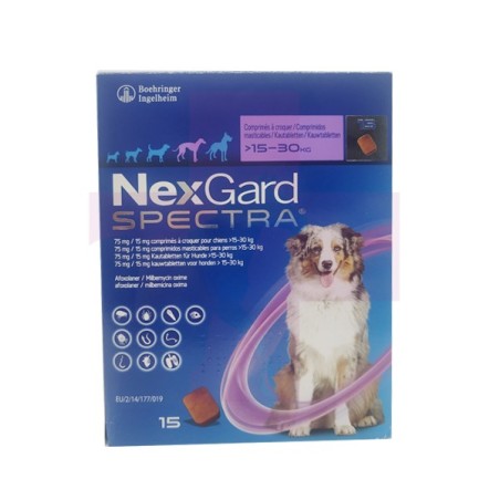 NEXGARD SPECTRA PERROS 30-60 kg, 1 COMPRIMIDO