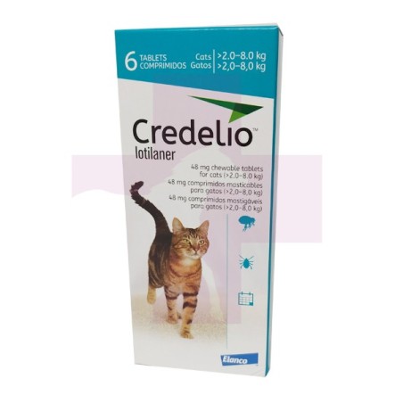 CREDELIO 48MG (2-8KG) GATO 1 COMPRIMIDO