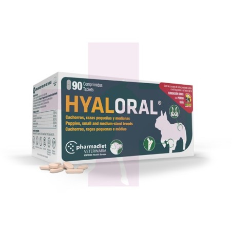 HYALORAL RAZAS PEQUEÑAS Y MEDIANAS (HASTA 20KG), 90 COMPRIMIDOS