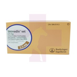 VETMEDIN 2.50MG MASTICABLE, 100 COMP
