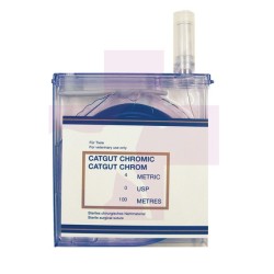 CARRETE DE CATGUT CROMADO ESTERIL, USP 2/0, 100M