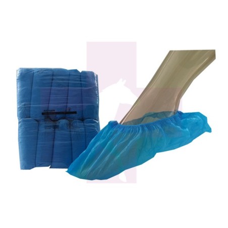CALZAS CUBREZAPATOS DESECHABLES DE CPE AZUL, 10 UNDS