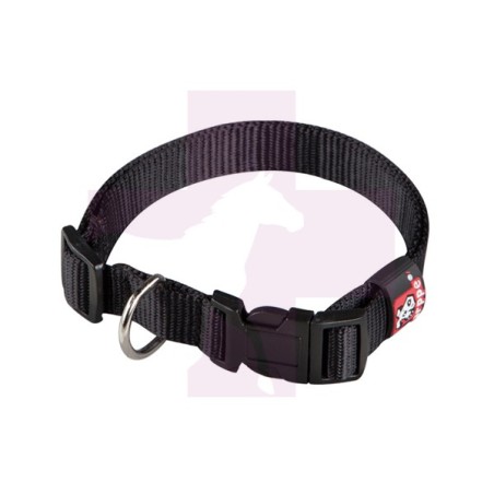 COLLAR REGULABLE NYLON BASIC, NEGRO, 2.5CM