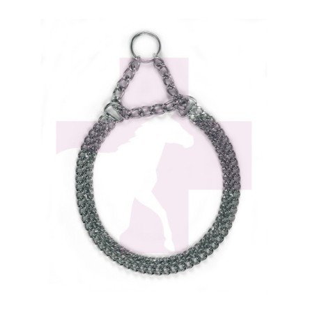 COLLAR DE DOBLE CADENA, 35CM LONG X 2.0MM DIAMETR