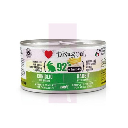 DISUGUAL WET FRUIT DOG CONEJO Y BANANA, 150GR