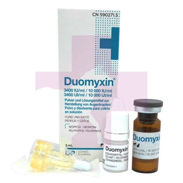 DUOMYXIN 3400 UI/ML/10 000 UI/ML COLIRIO 5ML