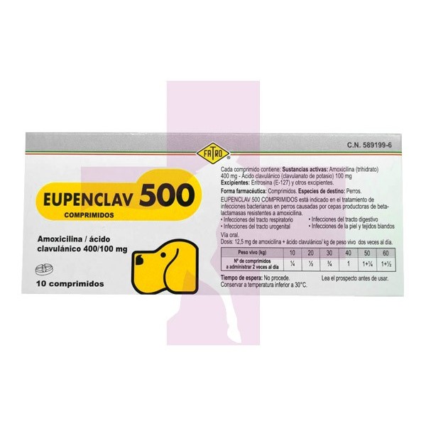 EUPENCLAV 500MG, 10 COMPRIMIDOS