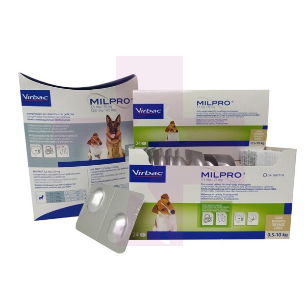 MILPRO 27.5MG, PERRO PEQUEÑO, 2 COMPRIMIDOS