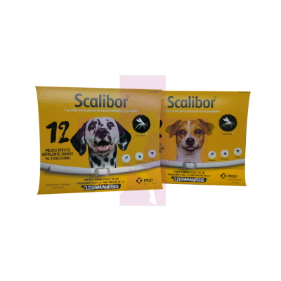 COLLAR ANTIPARASITARIO SCALIBOR, 65CM